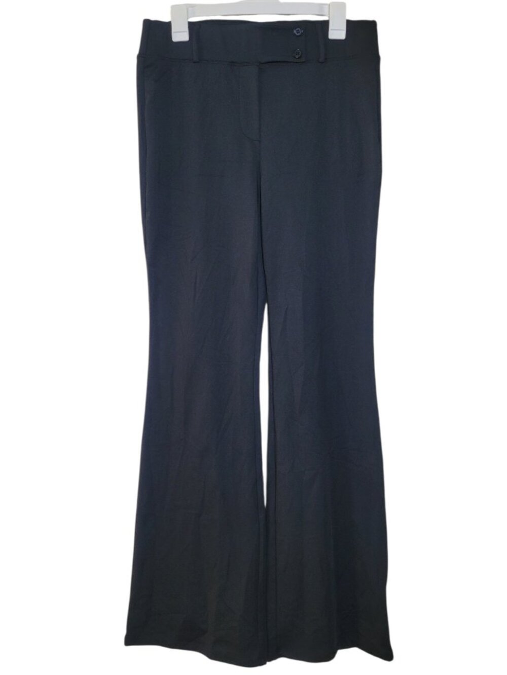 Halara High Waisted Wide Leg Dress Pants Black Size Large NEW Quiet Luxury